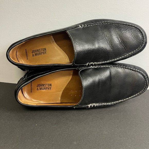 Johnston & Murphy-‎ Sheepskin, Black Slip On- Size: 10-1/2M, Pre-Owned main image 4